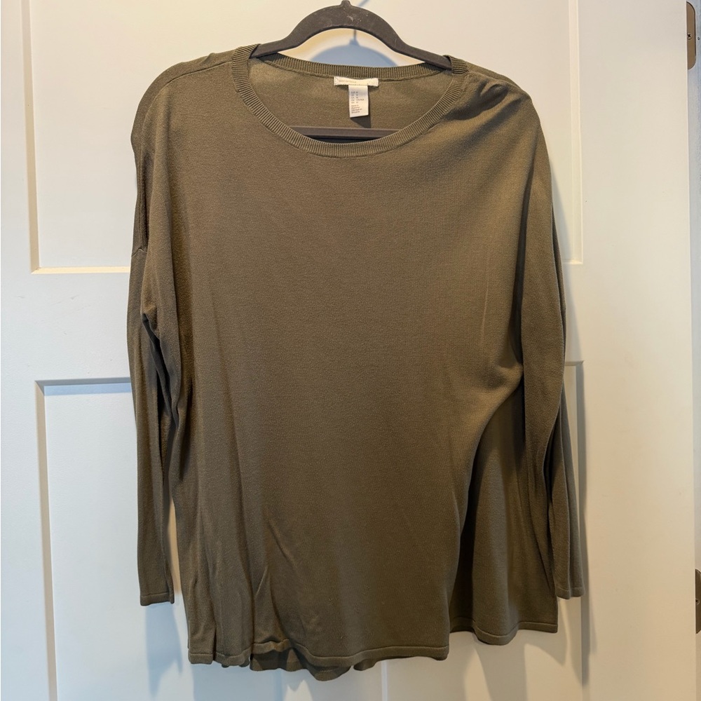 H&M Khaki Long Sleeve Top
